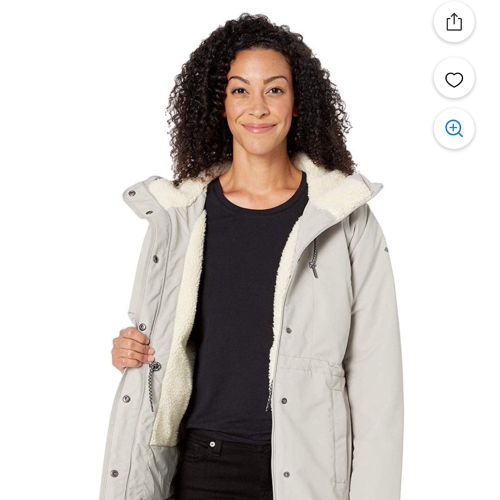 Columbia Women's Flint Gray Hooded Jacket Size XL